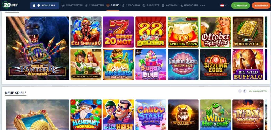 20Bet Casino mit Trustly