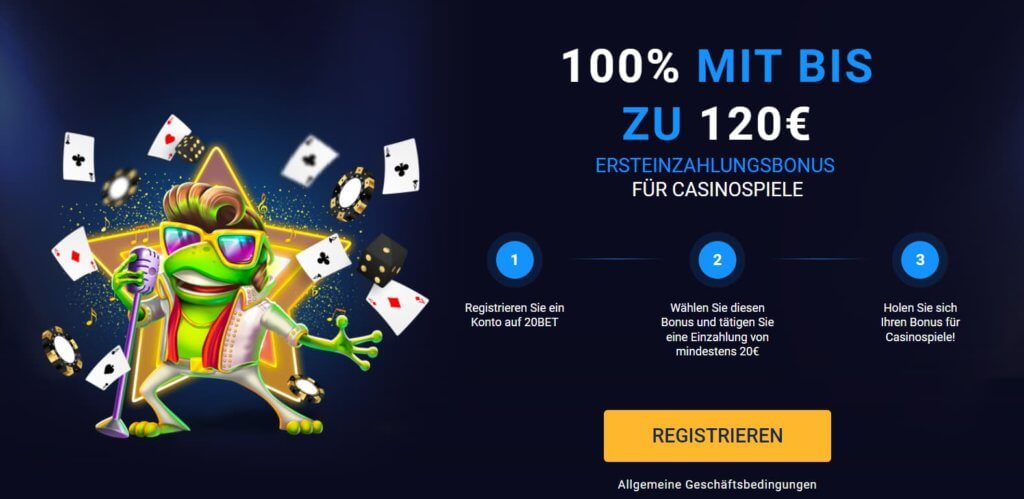 Einzahlungsbonus 20Bet