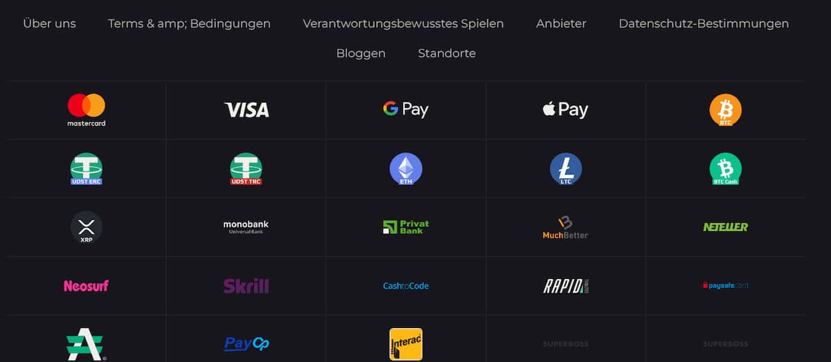 Zahlungsmoeglichkeiten Crypto Casino