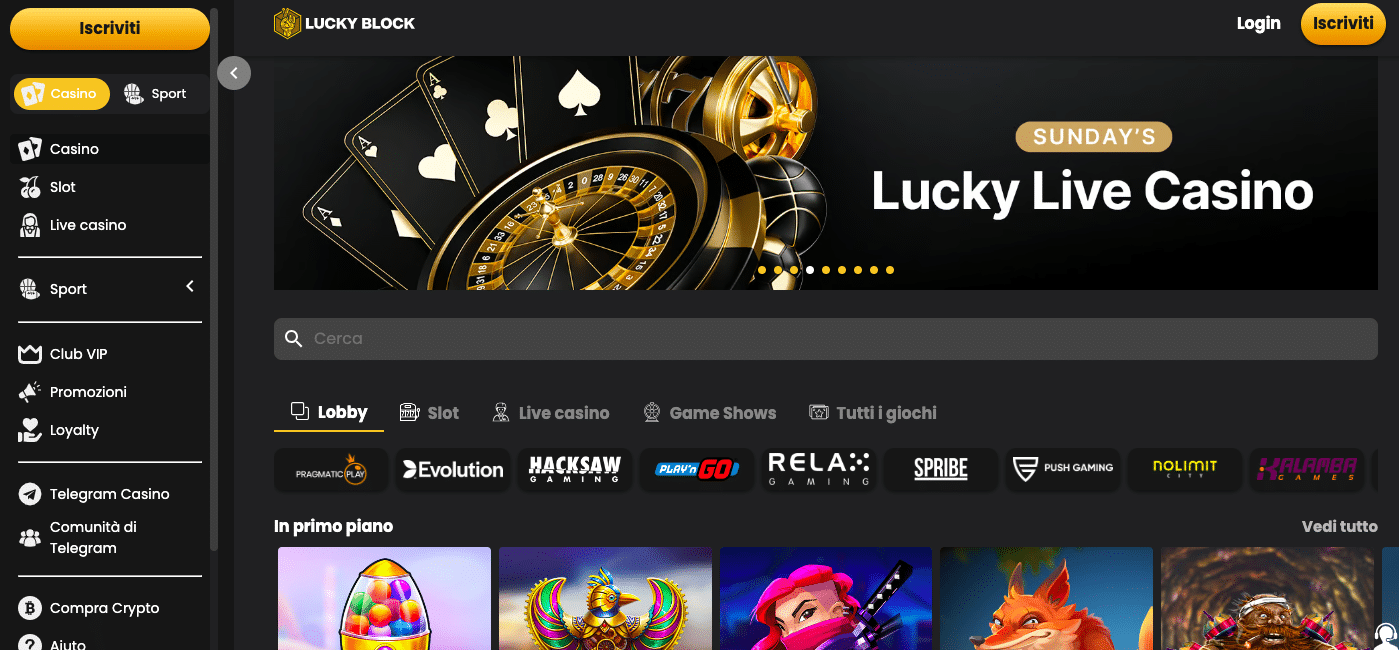 crypto casino lucky block